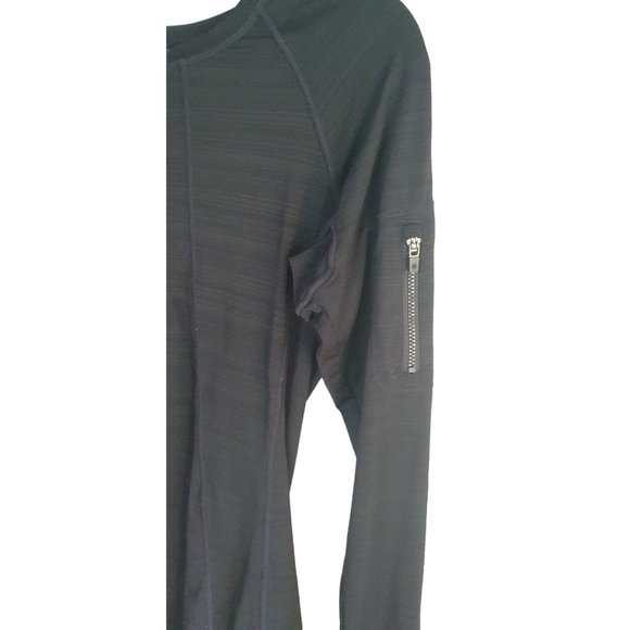 ATHLETA Long Sleeve Quarter Zip Top Black Women's Size S - Picture 2 of 11